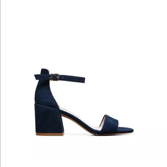 Kenneth Cole Hannon Block Heel Sandal Ankle Strap - Picture 2 of 3